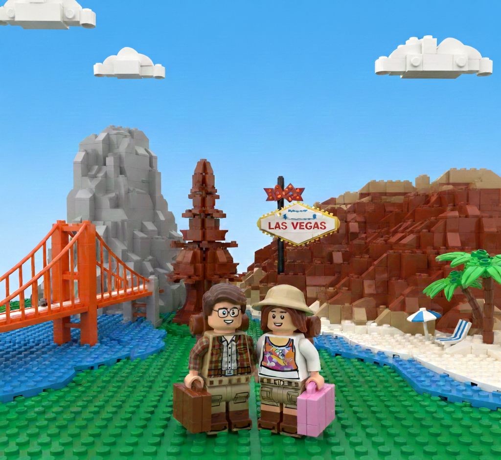 Francesca e Fabio Lego in viaggio